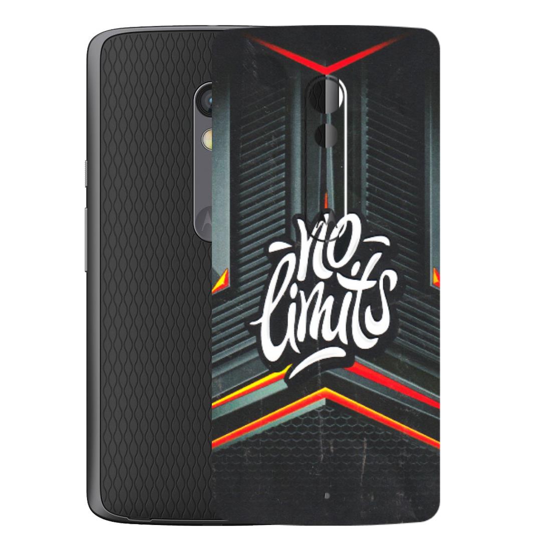 Motorola Phone Skins (All Models) - No Limits - 3D Embossed Finish (L-286) Motorola Moto X Play