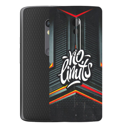 Motorola Phone Skins (All Models) - No Limits - 3D Embossed Finish (L-286) Motorola Moto X Play