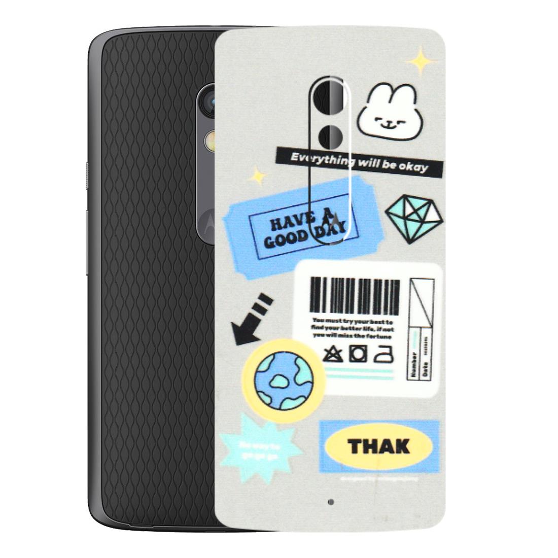 Motorola Phone Skins (All Models) - Will Be Okay Design - 3D Embossed Finish (L-316) Motorola Moto X Play