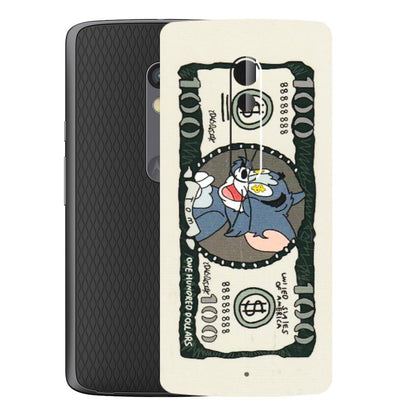 Motorola Phone Skins (All Models) - Tom Hundred Dollar - 3D Embossed Finish (L-324) Motorola Moto X Play