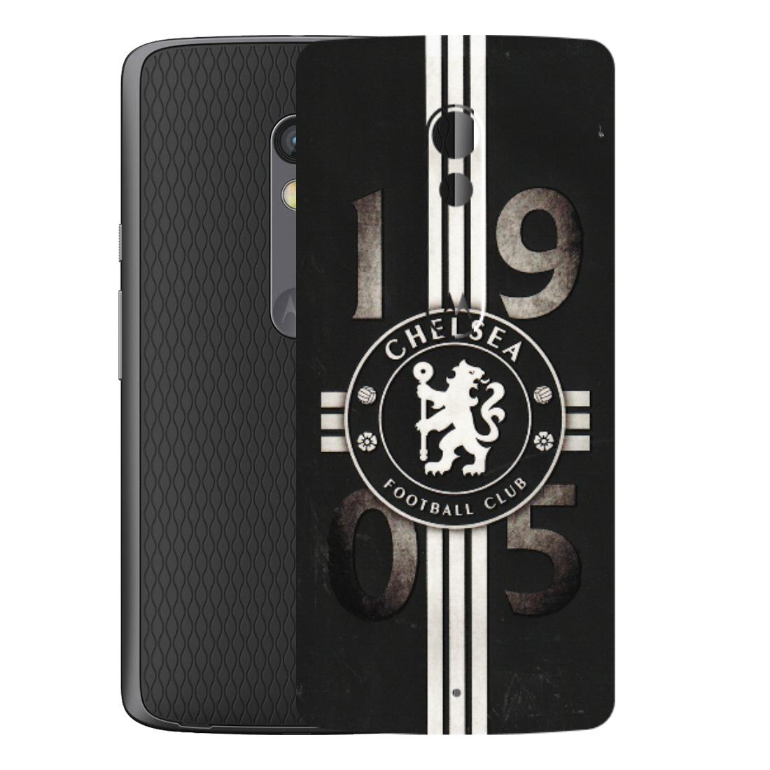 Motorola Phone Skins (All Models) - Chelsea Fan Club - 3D Embossed Finish (L-36) Motorola Moto X Play