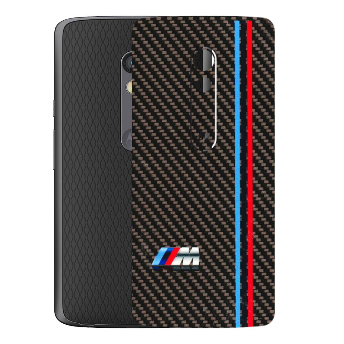 Motorola Phone Skins (All Models) - BM Carbon Fiber Feels - 3D Embossed Finish (L-38) Motorola Moto X Play