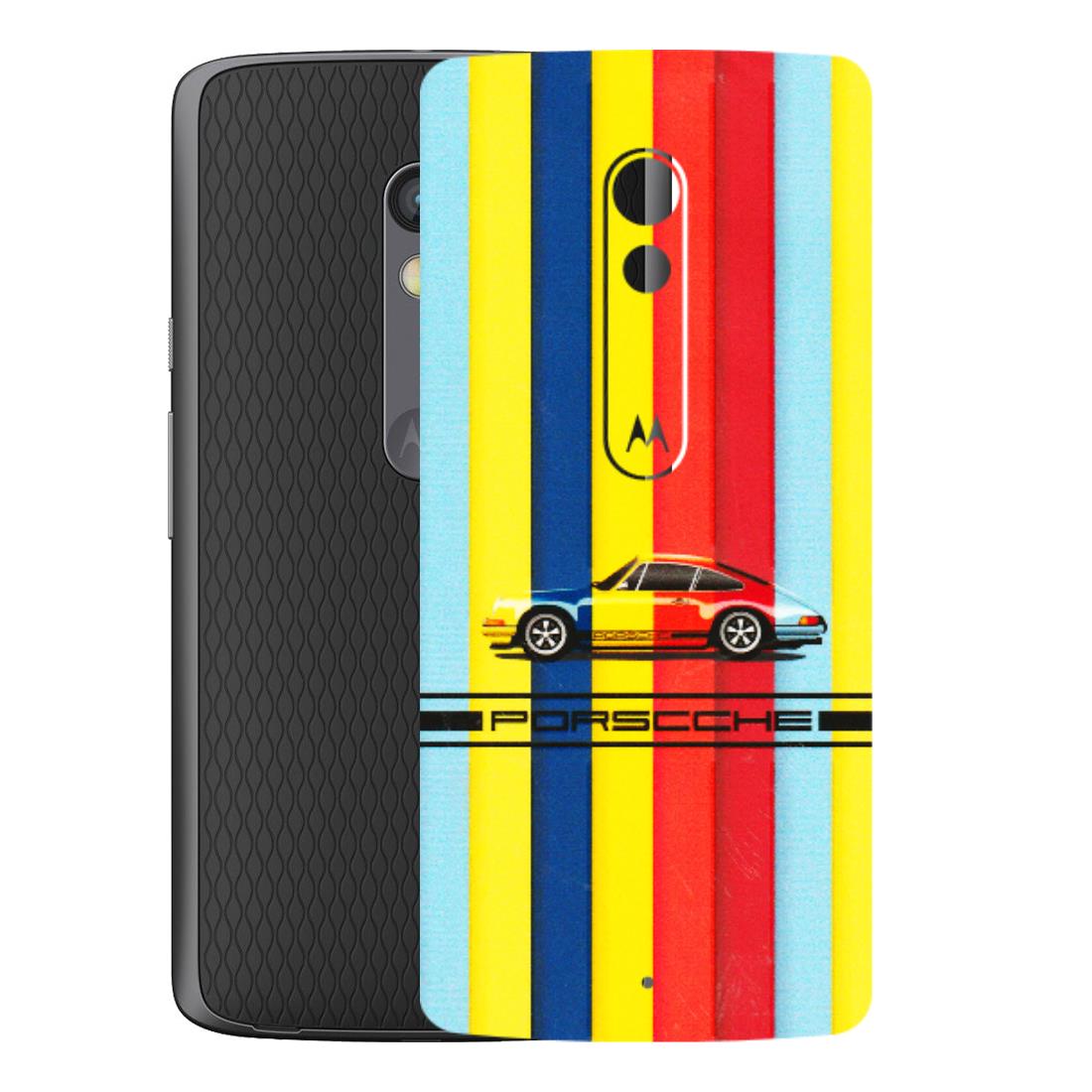 Motorola Phone Skins (All Models) - Multicolour Porche - 3D Embossed Finish (L-39) Motorola Moto X Play
