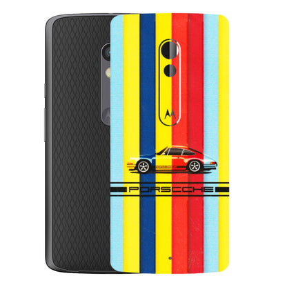 Motorola Phone Skins (All Models) - Multicolour Porche - 3D Embossed Finish (L-39) Motorola Moto X Play