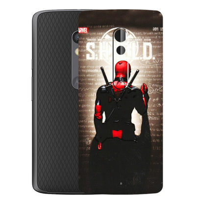 Motorola Phone Skins (All Models) - Deadpool - 3D Embossed Finish (L-56) Motorola Moto X Play