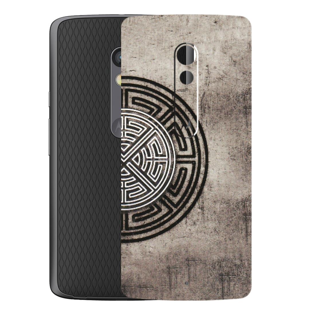 Motorola Phone Skins (All Models) - Mysterious Circular Design - 3D Embossed Finish (L-63) Motorola Moto X Play
