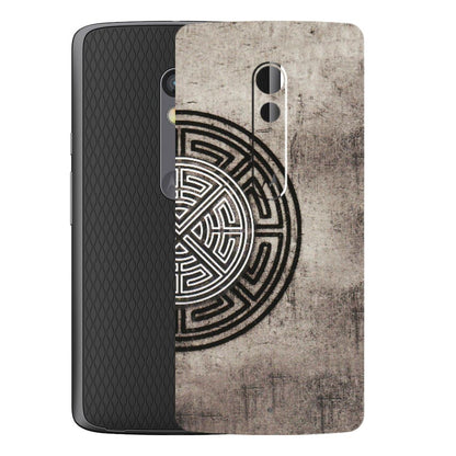 Motorola Phone Skins (All Models) - Mysterious Circular Design - 3D Embossed Finish (L-63) Motorola Moto X Play