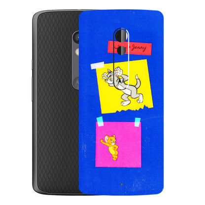 Motorola Phone Skins (All Models) - Tom N Jerry Sticky Notes - 3D Embossed Finish (L-88) Motorola Moto X Play