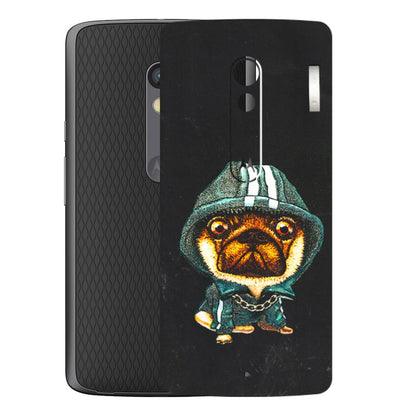 Motorola Phone Skins (All Models) - Puppy N Hoodie - 3D Embossed Finish (L-90) Motorola Moto X Play