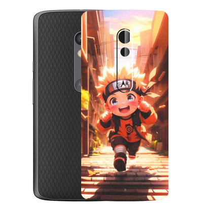 Motorola Phone Skins (All Models) - Naruto Cute Toon Running - Matte Finish (M-04) Motorola Moto X Play