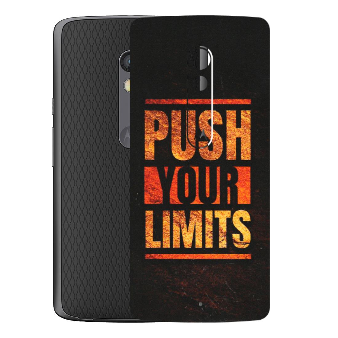 Motorola Phone Skins (All Models) - Push Your Limits - Matte Finish (M-118) Motorola Moto X Play