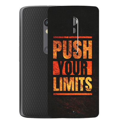 Motorola Phone Skins (All Models) - Push Your Limits - Matte Finish (M-118) Motorola Moto X Play