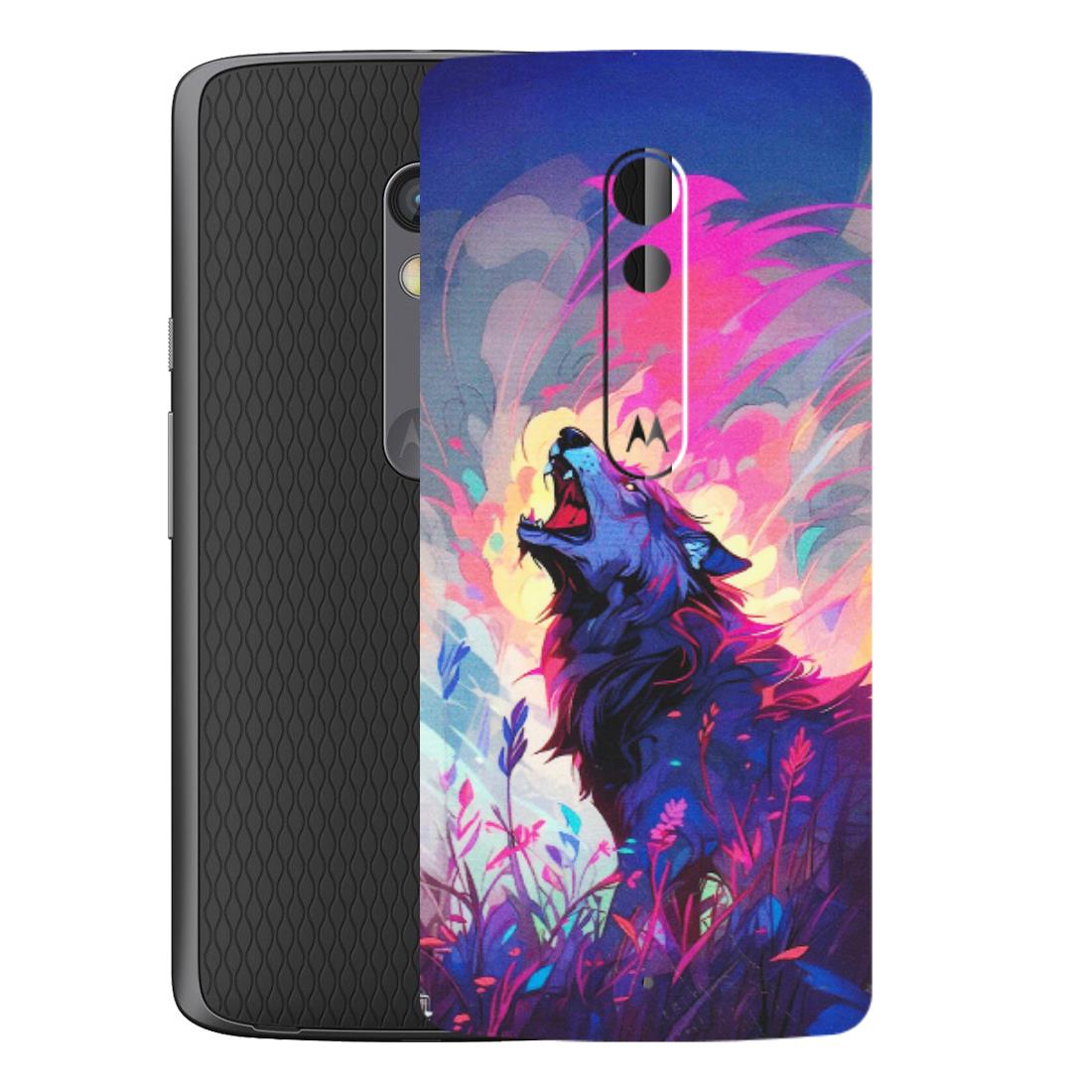 Motorola Phone Skins (All Models) - New Wild Wolf Abstract - Matte Finish (M-125) Motorola Moto X Play