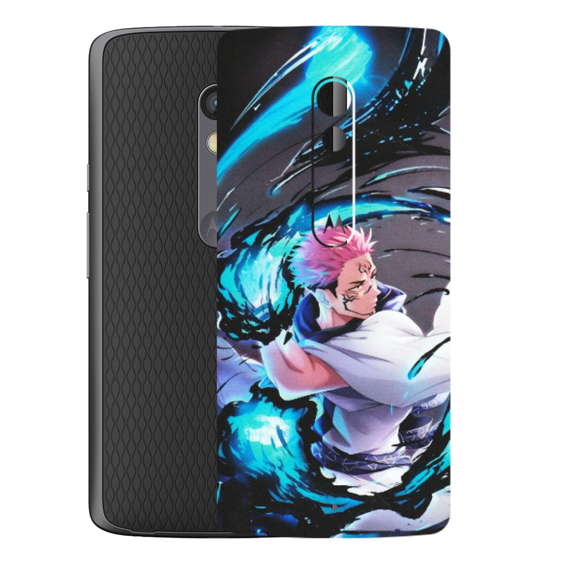 Motorola Phone Skins (All Models) - New Jujutsu Kaisen Grey Blue Anime - Matte Finish (M-127) Motorola Moto X Play