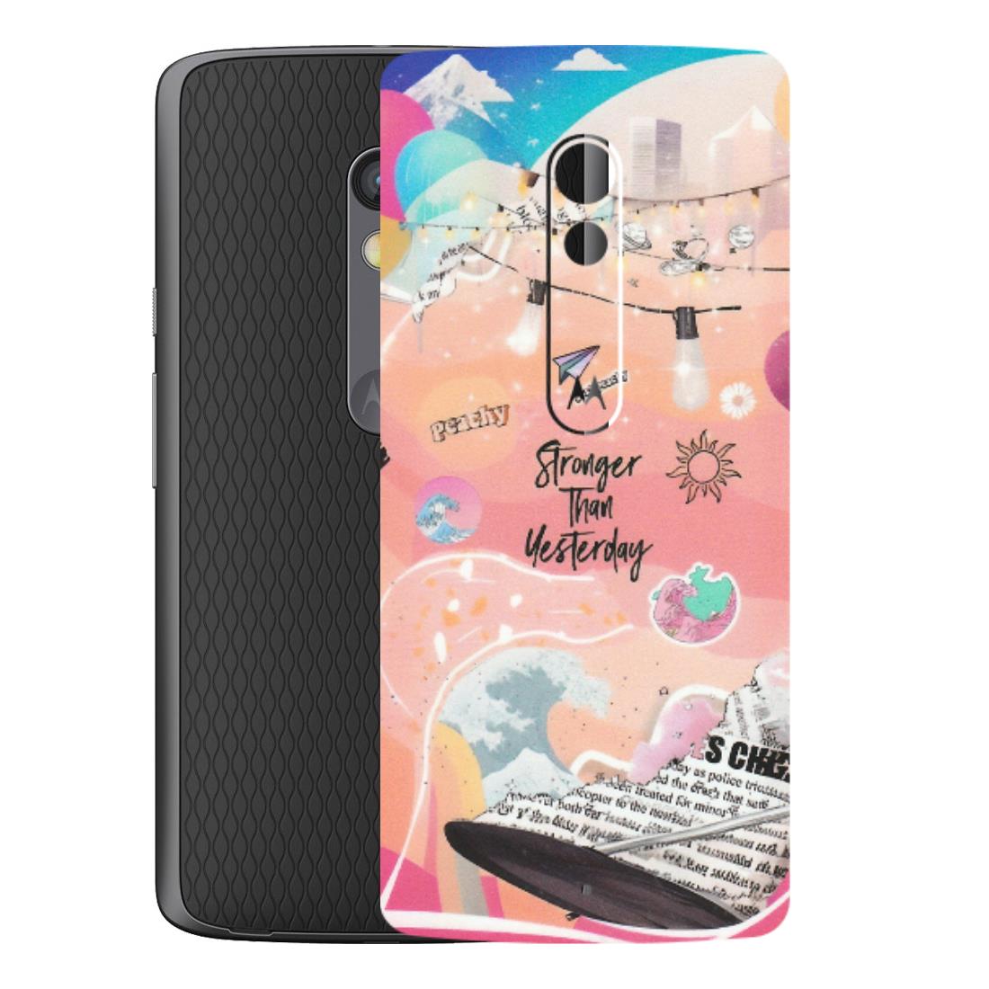 Motorola Phone Skins (All Models) - Stronger Then Yesterday - Matte Finish (M-128) Motorola Moto X Play