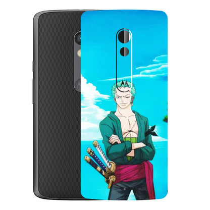 Motorola Phone Skins (All Models) - Cool Swordman Zoro Anime - Matte Finish (M-143) Motorola Moto X Play