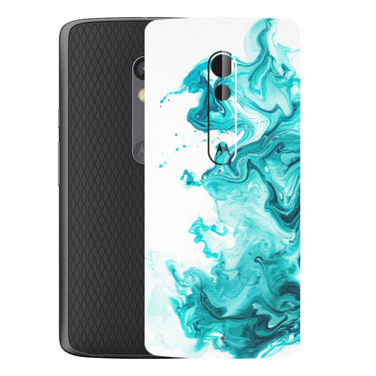 Motorola Phone Skins (All Models) - Sky Blue Abstract Colour - Matte Finish (M-146) Motorola Moto X Play