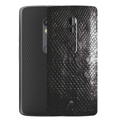 Motorola Phone Skins (All Models) - Black Snack Leather - Matte Finish (M-147) Motorola Moto X Play