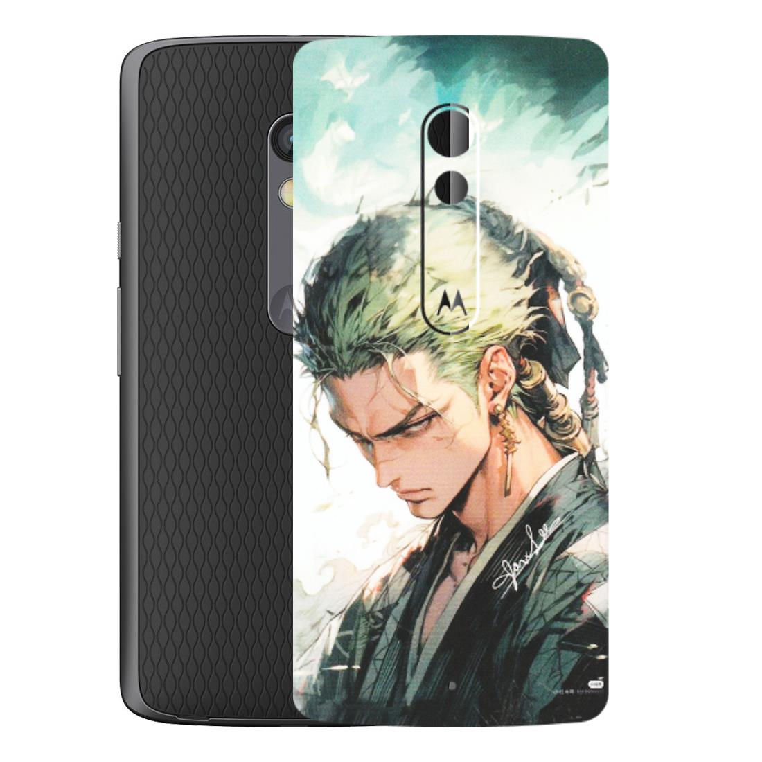 Motorola Phone Skins (All Models) - Pirate Hunter One Piece Anime - Matte Finish (M-157) Motorola Moto X Play