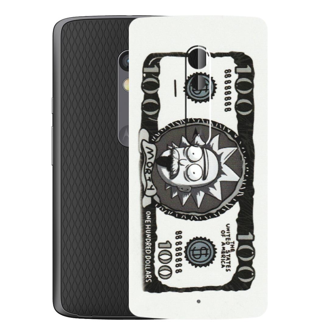 Motorola Phone Skins (All Models) - Rick And Morty Hundred Dollar Anime - Matte Finish (M-161) Motorola Moto X Play