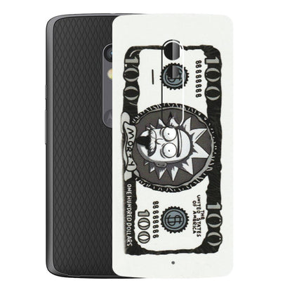 Motorola Phone Skins (All Models) - Rick And Morty Hundred Dollar Anime - Matte Finish (M-161) Motorola Moto X Play
