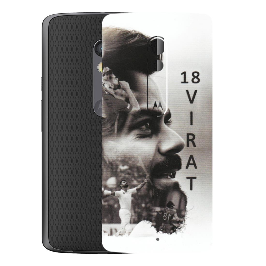 Motorola Phone Skins (All Models) - Virat Kohli Cricketer - Matte Finish (M-163) Motorola Moto X Play