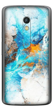 Motorola Phone Skins (All Models) - Blue Waves Abstract - Matte Finish (M-19) Motorola Moto X Play