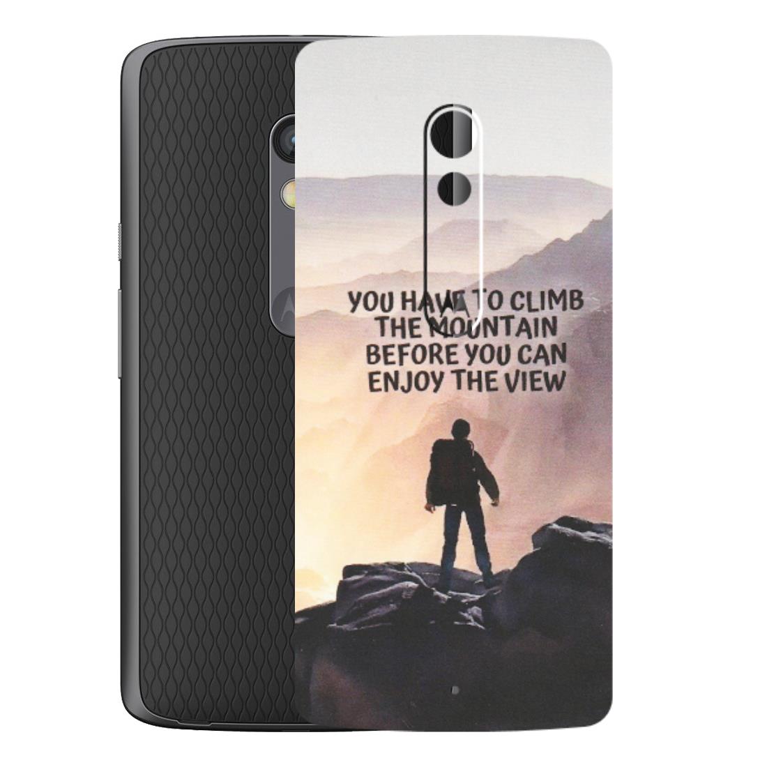 Motorola Phone Skins (All Models) - Motivational Hiking Mountain - Matte Finish (M-28) Motorola Moto X Play
