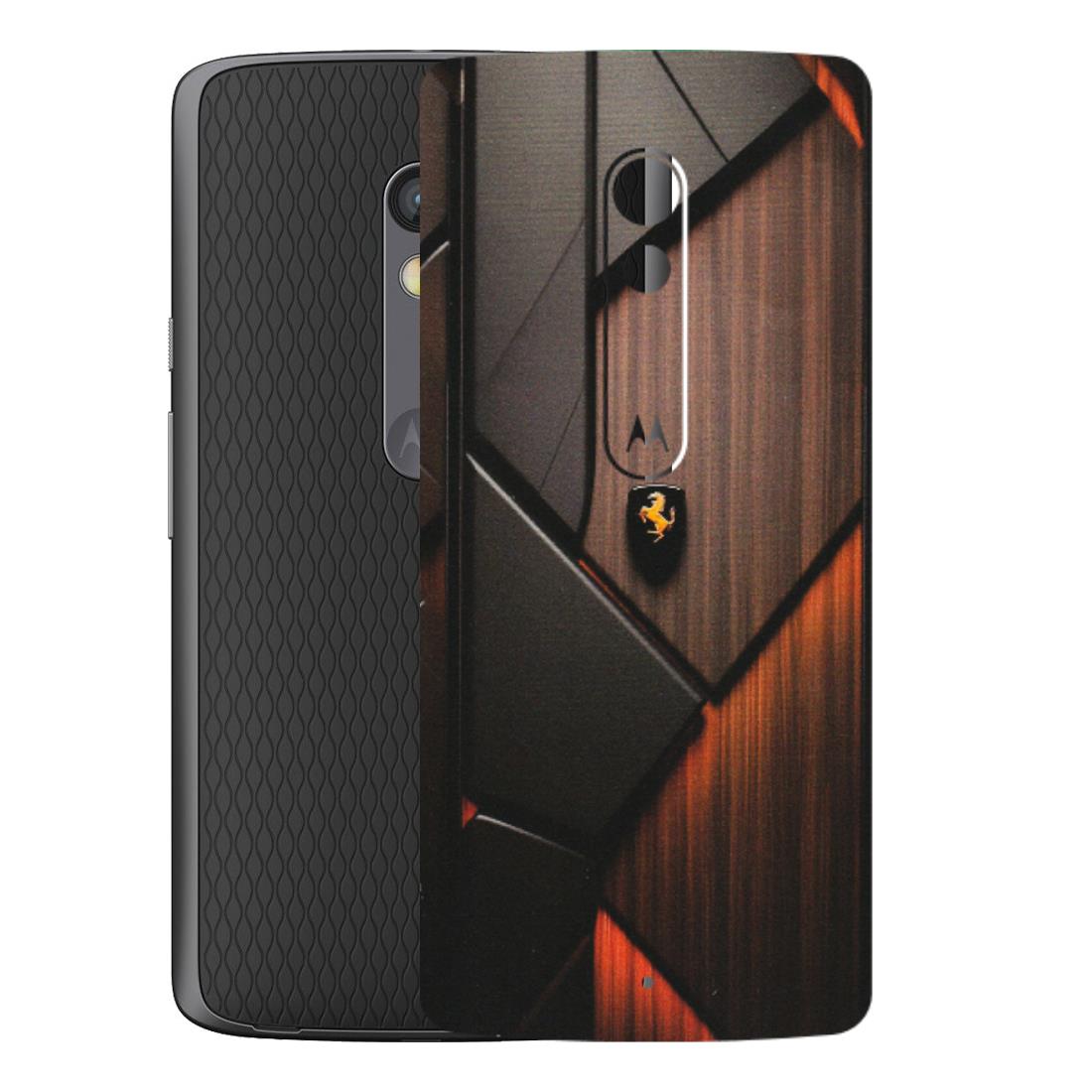 Motorola Phone Skins (All Models) - Lambo Beauty Wood Pattern Sober - Matte Finish (M-51) Motorola Moto X Play