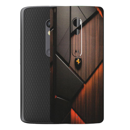 Motorola Phone Skins (All Models) - Lambo Beauty Wood Pattern Sober - Matte Finish (M-51) Motorola Moto X Play
