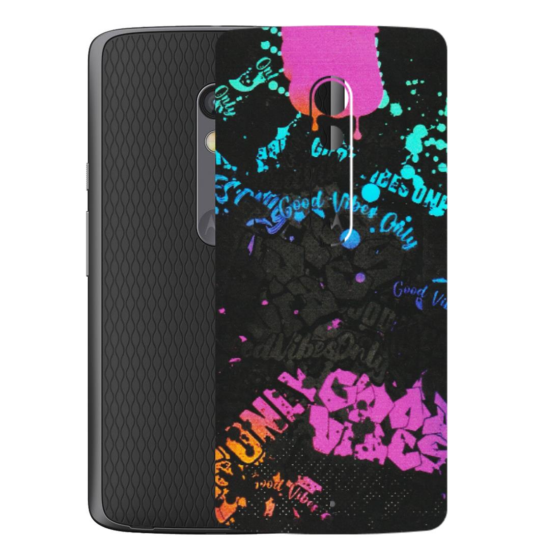 Motorola Phone Skins (All Models) - Majestic Black Vibes - Matte Finish (M-62) Motorola Moto X Play