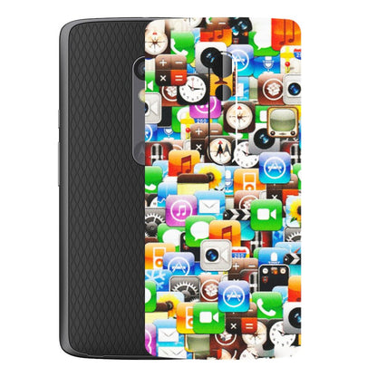 Motorola Phone Skins (All Models) - All Apple Icons - Matte Finish (M-93) Motorola Moto X Play