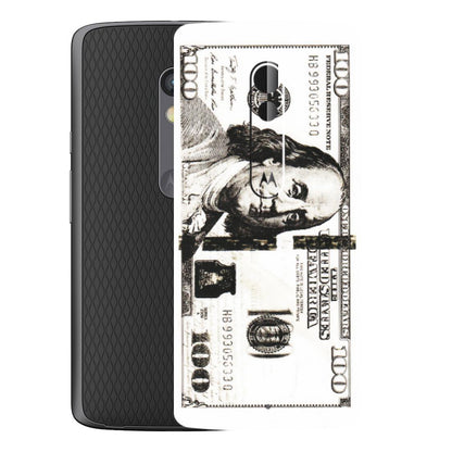 Motorola Phone Skins (All Models) - 100 Dollar Currency - Transparent Finish (T-01) Motorola Moto X Play