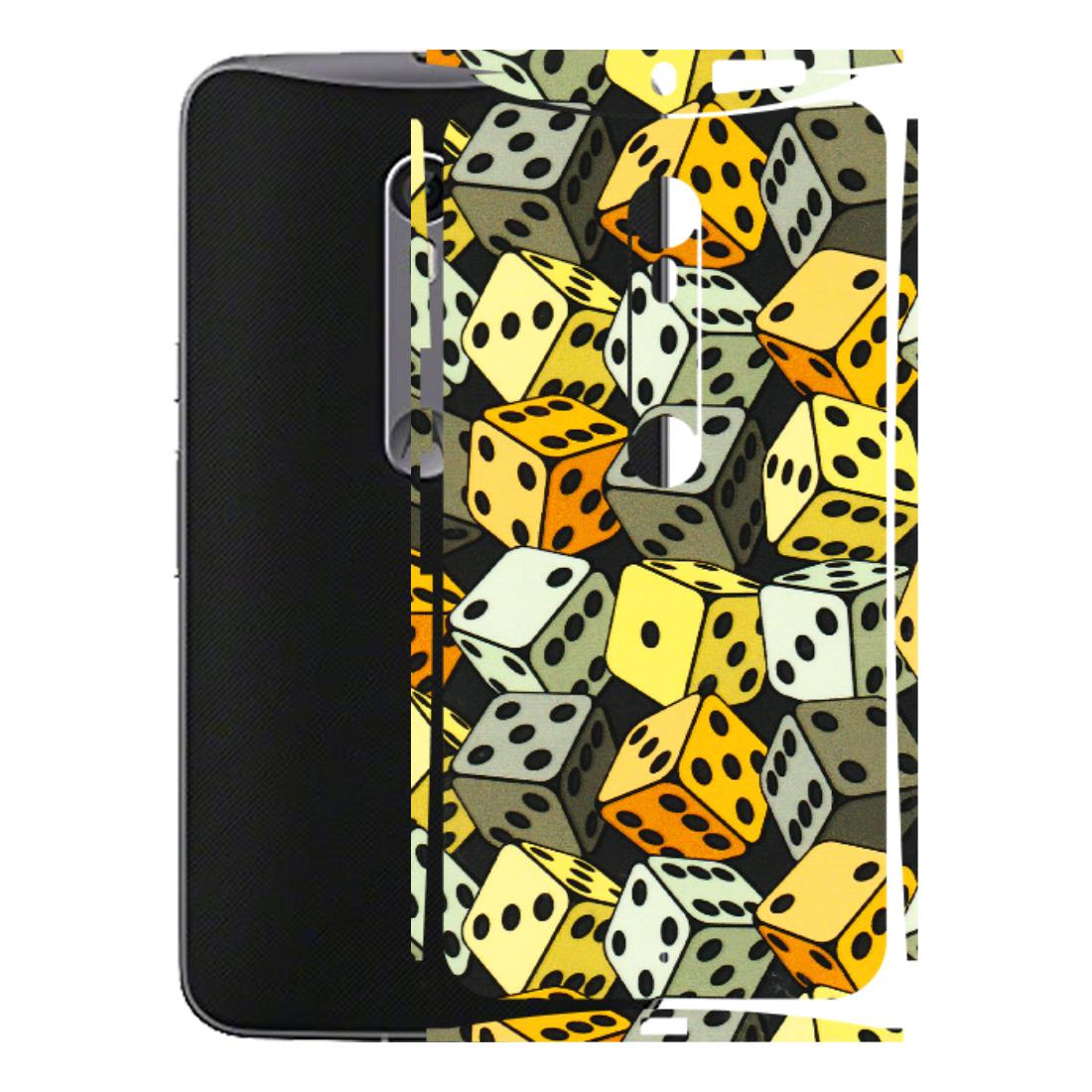 Motorola Phone Skins (All Models) - Dices Of Life - 3D Embossed Finish (L-04) Motorola Moto X Style