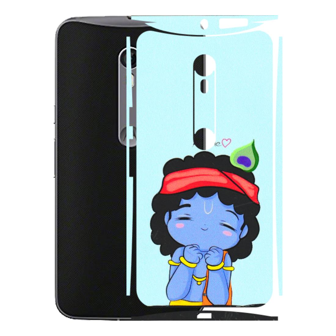 Motorola Phone Skins (All Models) - Radhe Radhe Cute Toon - 3D Embossed Finish (L-05) Motorola Moto X Style