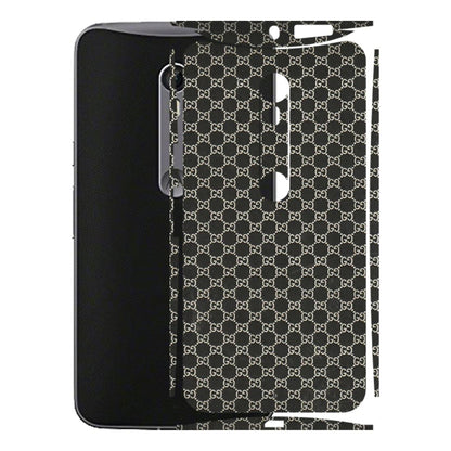 Motorola Phone Skins (All Models) - Black G Print - 3D Embossed Finish (L-109) Motorola Moto X Style