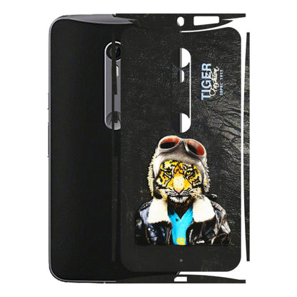 Motorola Phone Skins (All Models) - Rider Tiger - 3D Embossed Finish (L-113) Motorola Moto X Style