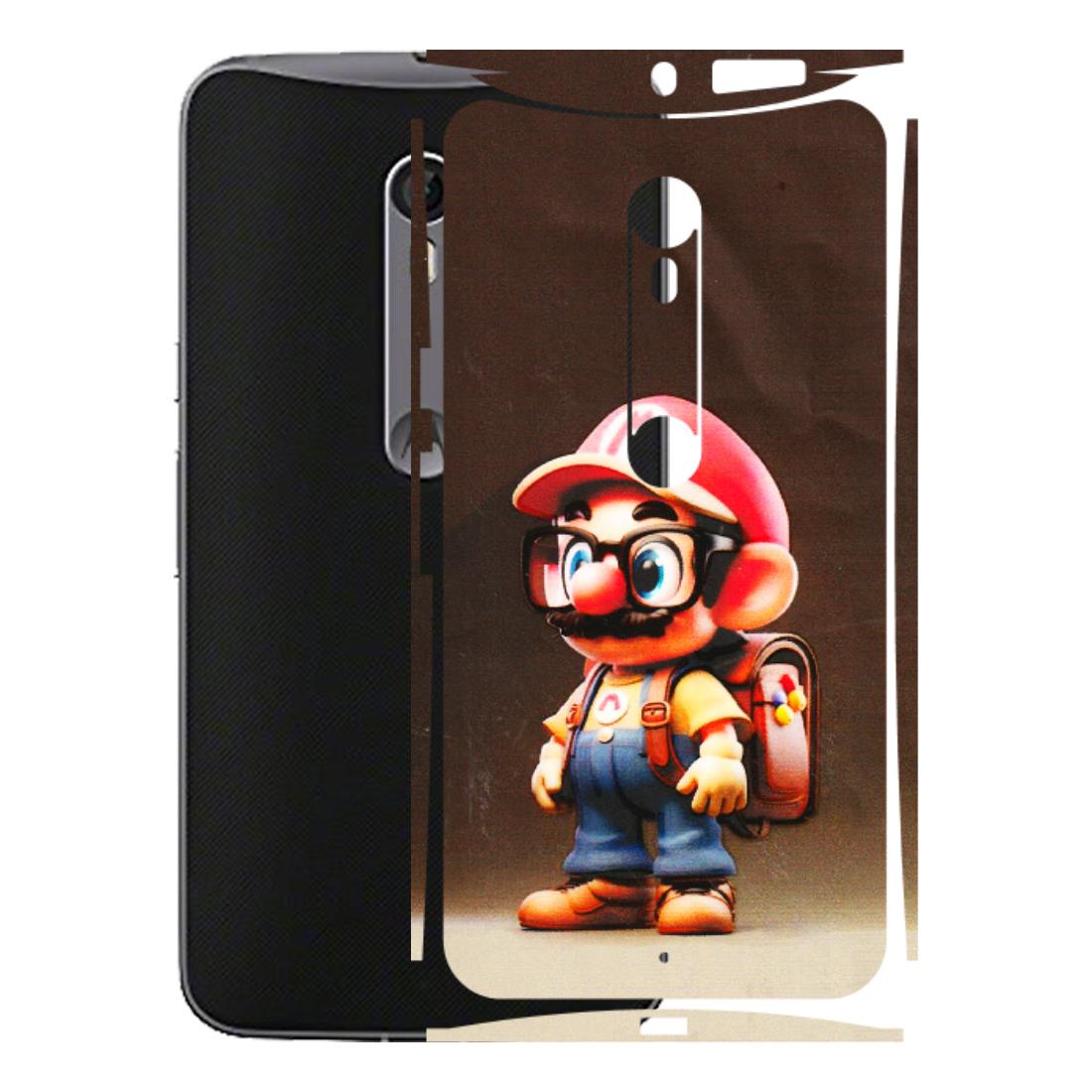 Motorola Phone Skins (All Models) - Little Mario - 3D Embossed Finish (L-119) Motorola Moto X Style