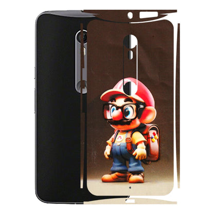 Motorola Phone Skins (All Models) - Little Mario - 3D Embossed Finish (L-119) Motorola Moto X Style