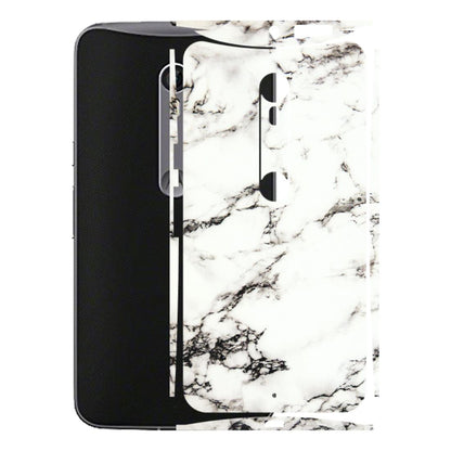 Motorola Phone Skins (All Models) - Black and White Marble Texture - 3D Embossed Finish (L-124) Motorola Moto X Style