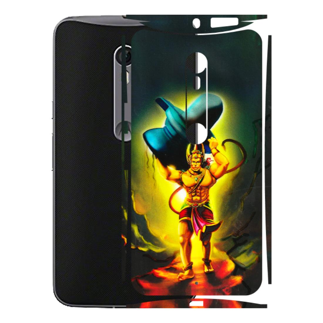 Motorola Phone Skins (All Models) - Hanuman Ji - 3D Embossed Finish (L-128) Motorola Moto X Style
