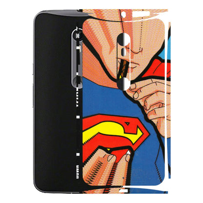 Motorola Phone Skins (All Models) - Superman Sutta - 3D Embossed Finish (L-130) Motorola Moto X Style