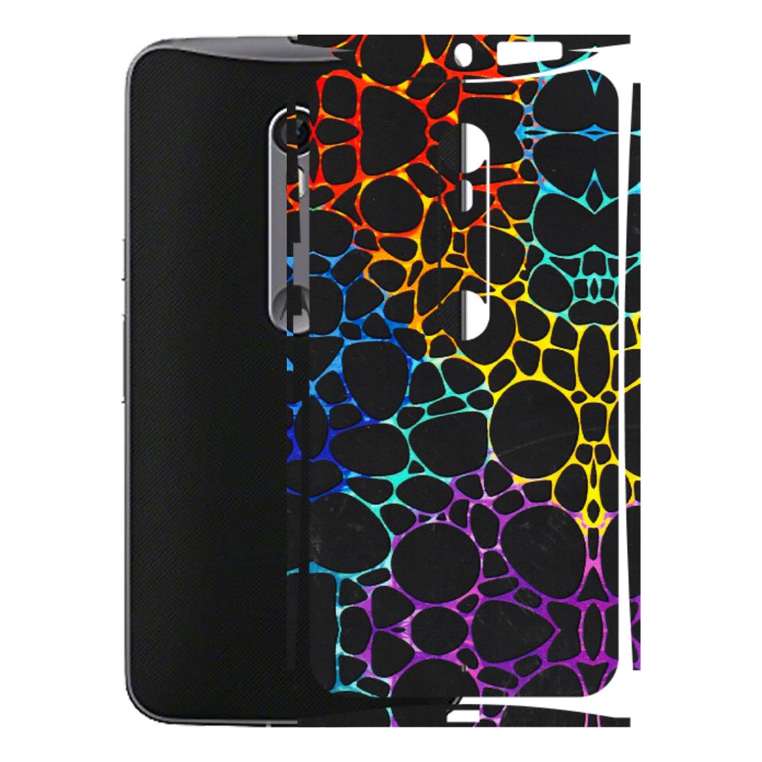 Motorola Phone Skins (All Models) - Abstract Art MultiColour - 3D Embossed Finish (L-133) Motorola Moto X Style