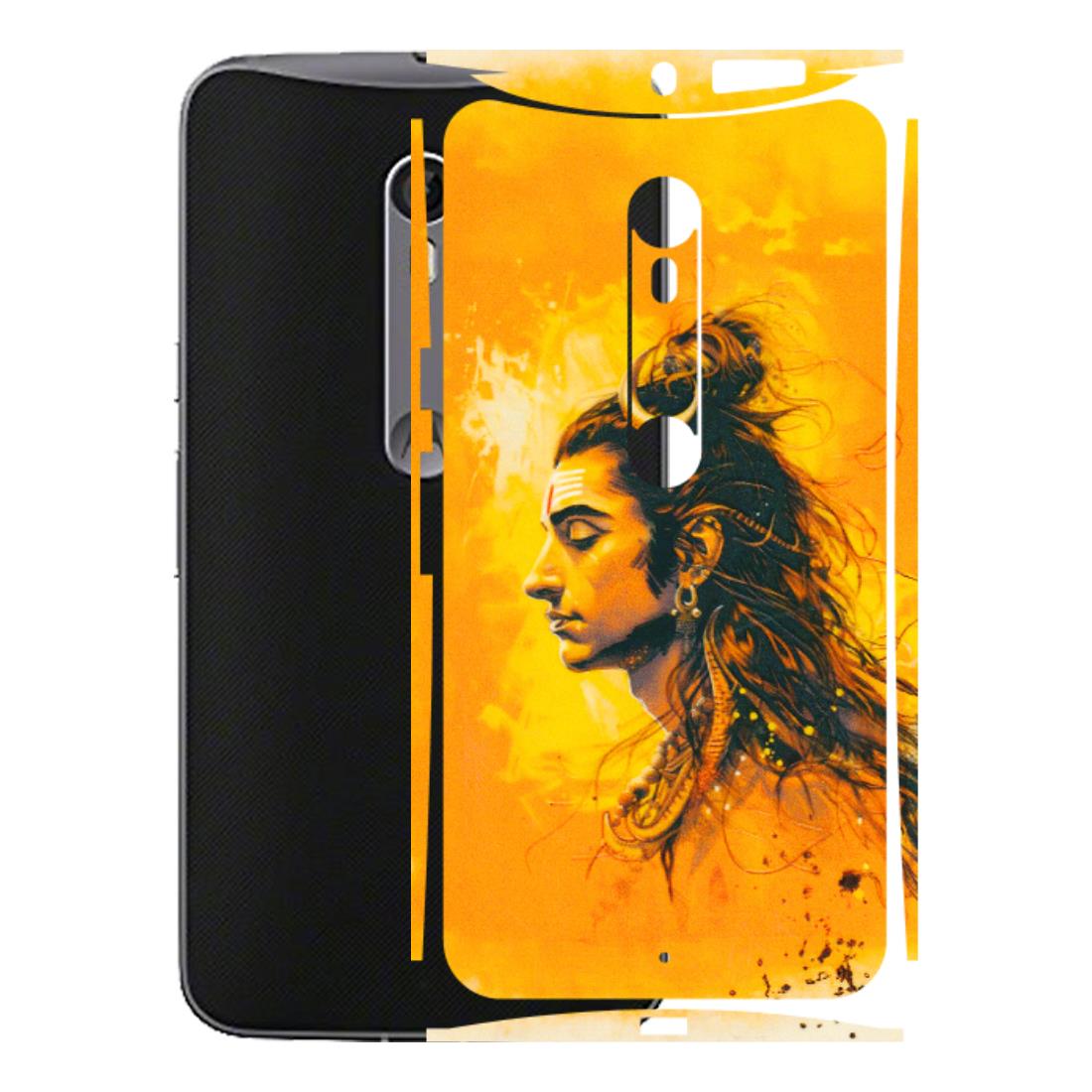 Motorola Phone Skins (All Models) - Shiv Shakti - 3D Embossed Finish (L-14) Motorola Moto X Style