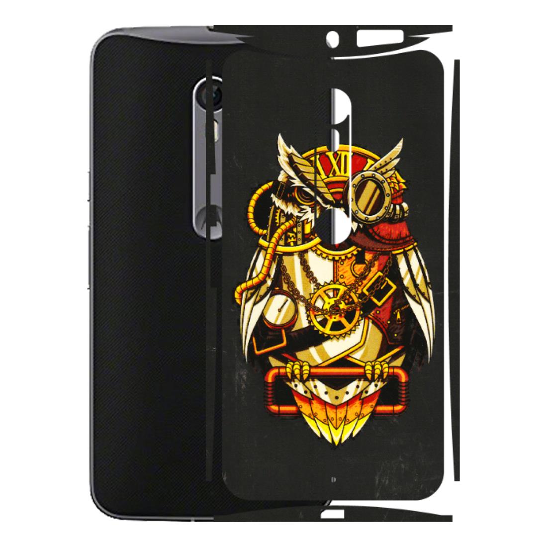 Motorola Phone Skins (All Models) - Classy Smart Owl - 3D Embossed Finish (L-144) Motorola Moto X Style