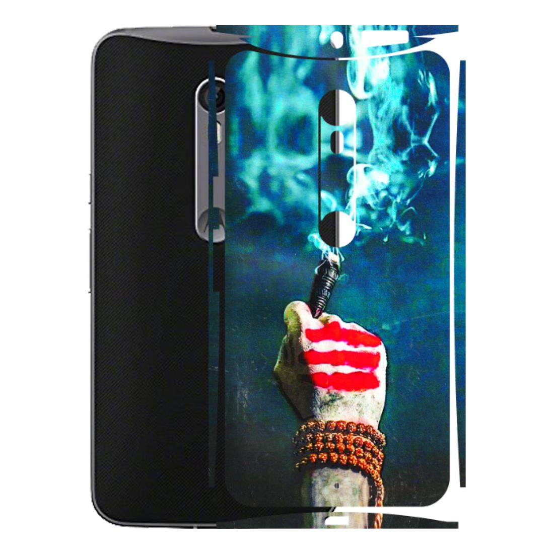 Motorola Phone Skins (All Models) - Mahadev Bhakt - 3D Embossed Finish (L-146) Motorola Moto X Style