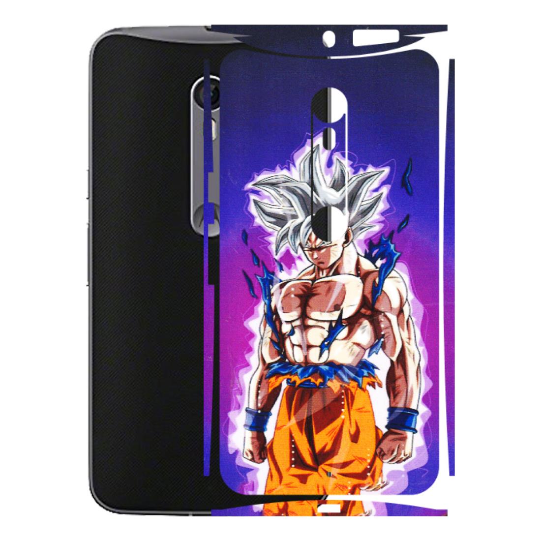 Motorola Phone Skins (All Models) - Goku Purple Anime - 3D Embossed Finish (L-147) Motorola Moto X Style