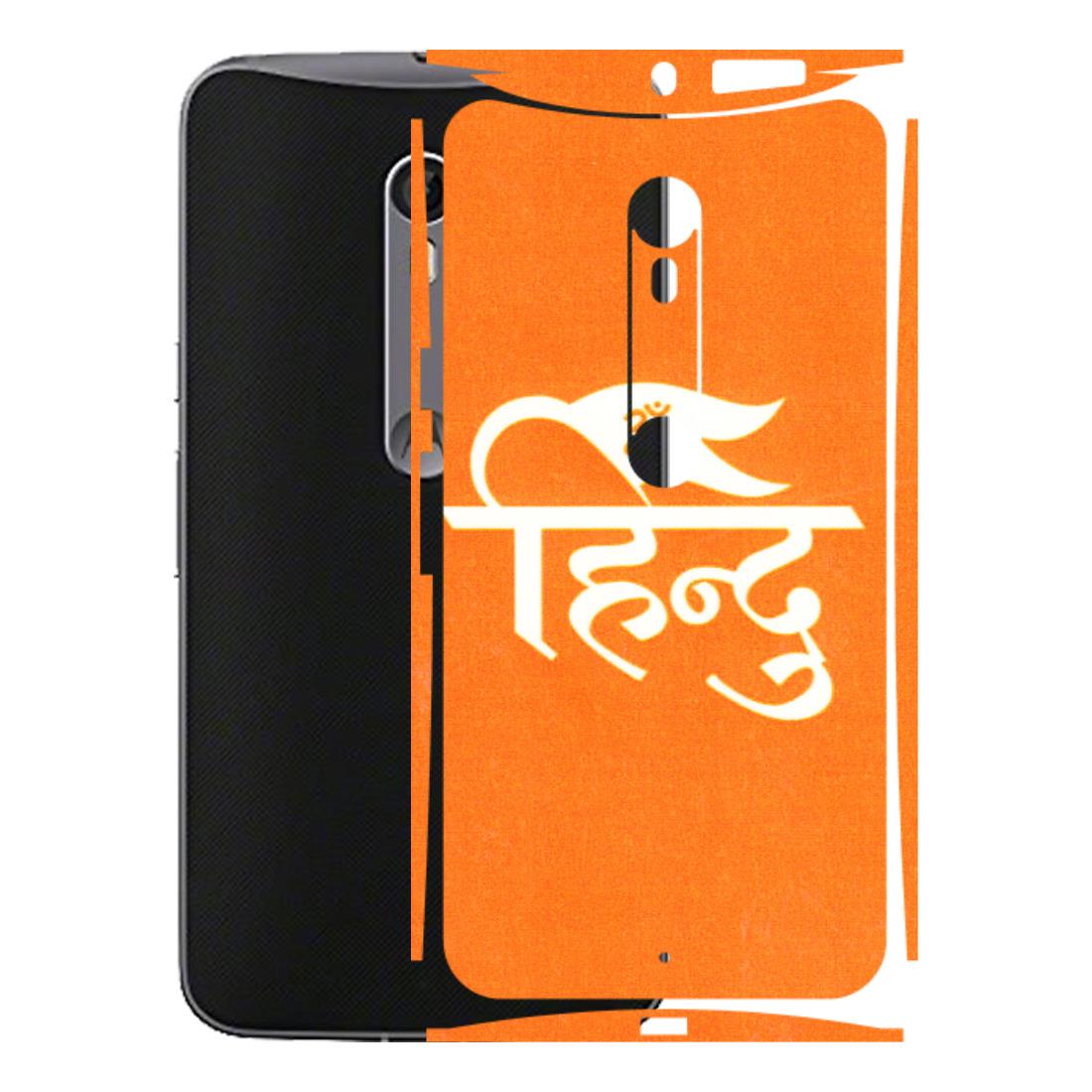 Motorola Phone Skins (All Models) - Hindu Kesari - 3D Embossed Finish (L-154) Motorola Moto X Style