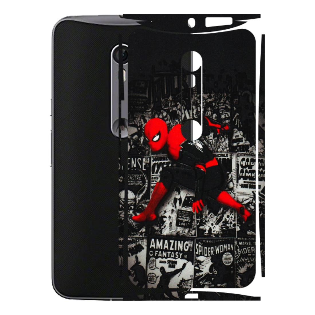 Motorola Phone Skins (All Models) - SpiderMan New - 3D Embossed Finish (L-162) Motorola Moto X Style