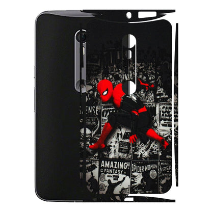 Motorola Phone Skins (All Models) - SpiderMan New - 3D Embossed Finish (L-162) Motorola Moto X Style